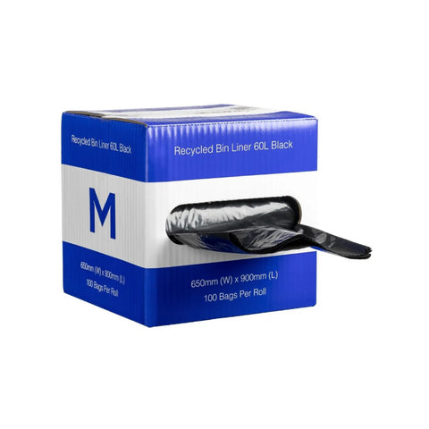 Indoor Black Liner - 100pc/Dispenser Box - PBL60DB